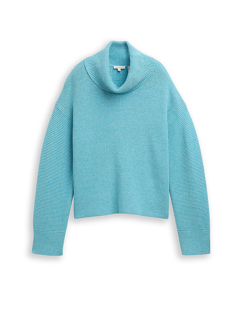 TOM TAILOR Rollkragenpullover Oversized Fit petrol   L damen